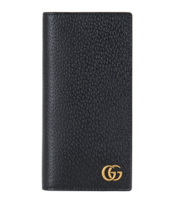 Gucci Bifold Long Wallet, Leather, Black, 2091, DB/B, 3*